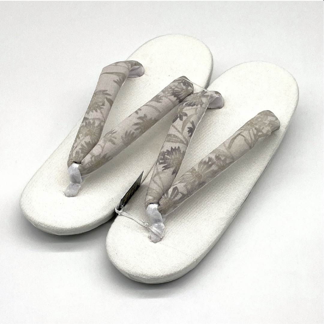 (New) Zori - Linen, NEW Rank, Summer Zori, Linen Zori, Made in Japan, For Summer, Length 24cm, L size, White color, 1122001741411