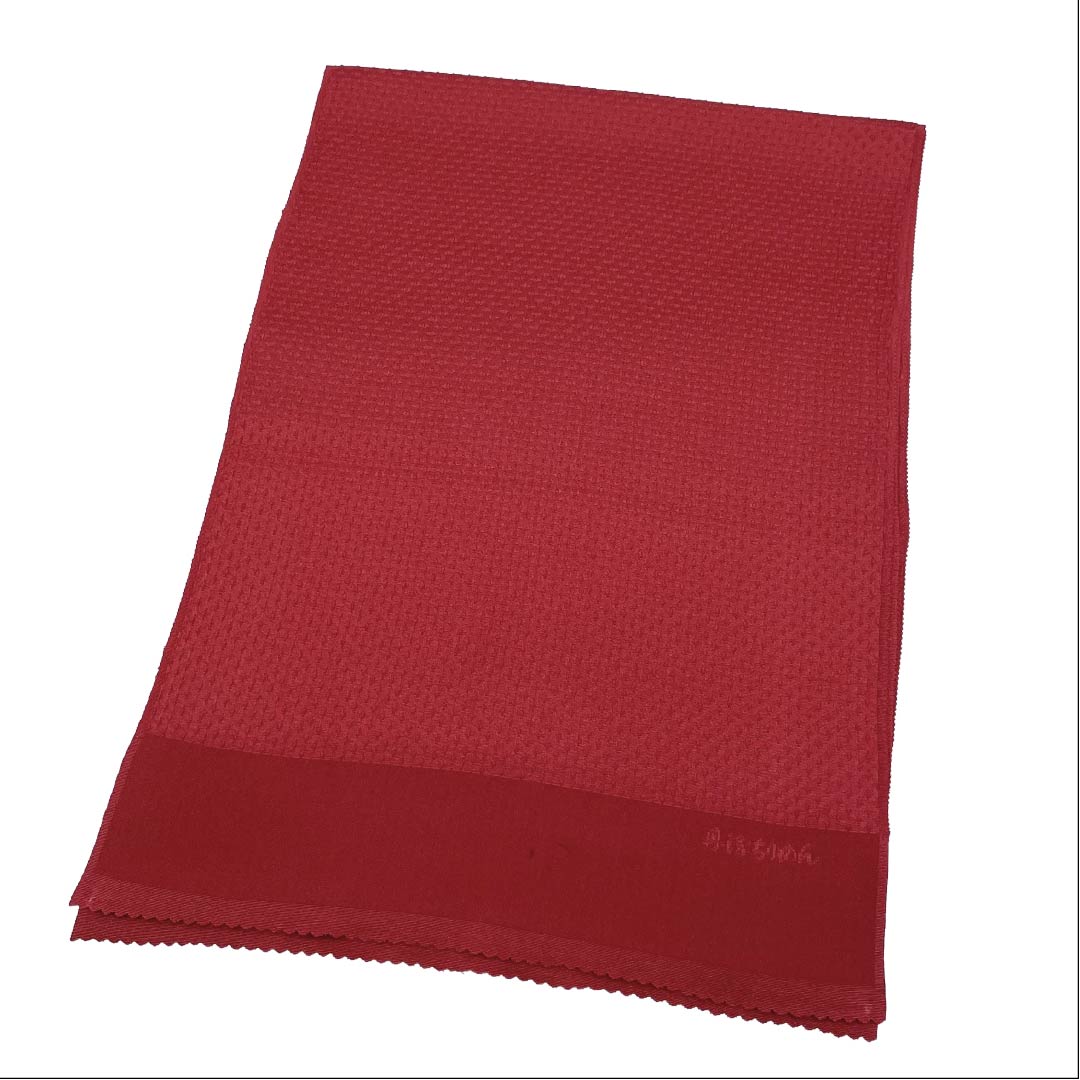(Unused, pre-owned) Obiage silk NEW rank casual crimson red Tango chirimen Length approx. 172cm Width approx. 29cm Red tone 1136003311912