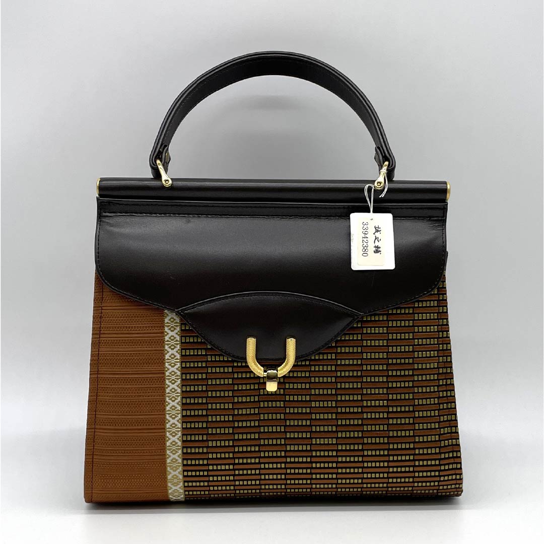 (Like New) Casual Japanese Bag, New Rank, Hakata Ori, Seinosuke, Brown, 113900112114