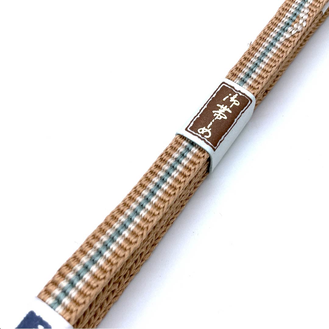 （新古品） 帯締め 正絹 四分紐 薄赤色（うすあかいろ） 手組紐 新古品 長さ約162cm 幅約1.2cm カジュアル Sランク ベージュ系 1135001862925