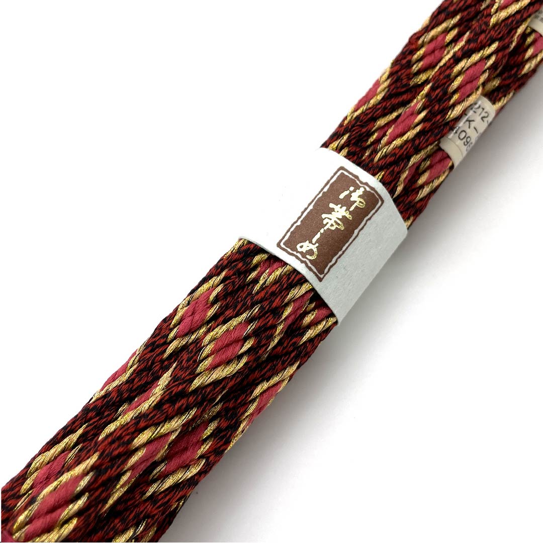 (New old stock) Obijime (sash fastener) Pure silk, quarter string, gradation, metallic thread used, new old stock, length approx. 159cm, width approx. 1.5cm, semi-formal, S rank, gradation style, 1135001432999