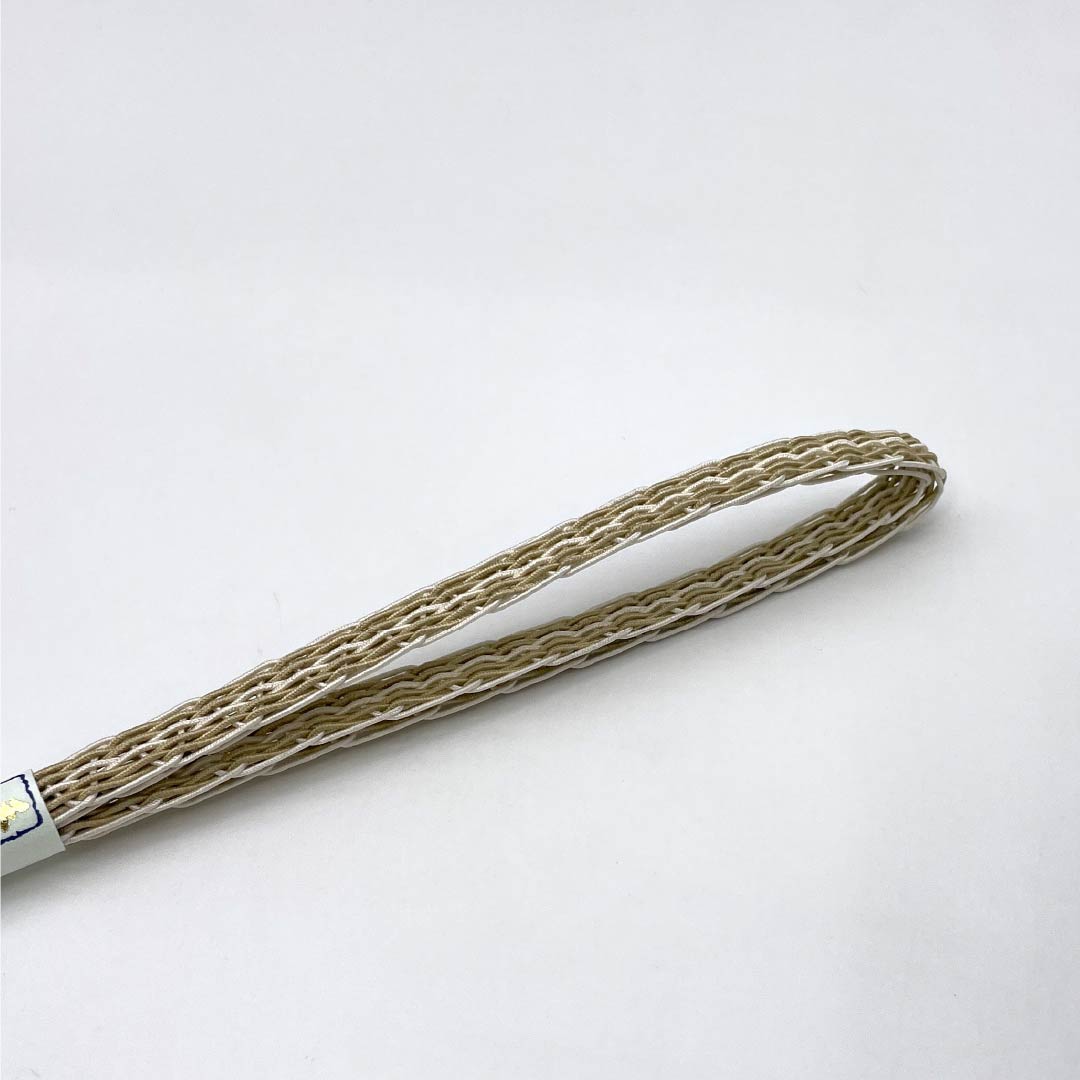 (Brand New) Pure Silk Obi-jime (Sash Band) in Tonokoiro (Tonko Color), Perfect for Single-Layer Kimono (Undercoat) Wear, Summer Wear, Approximately 160cm Long, 1.2cm Wide, Casual, Beige, Product Number: 1135005511325