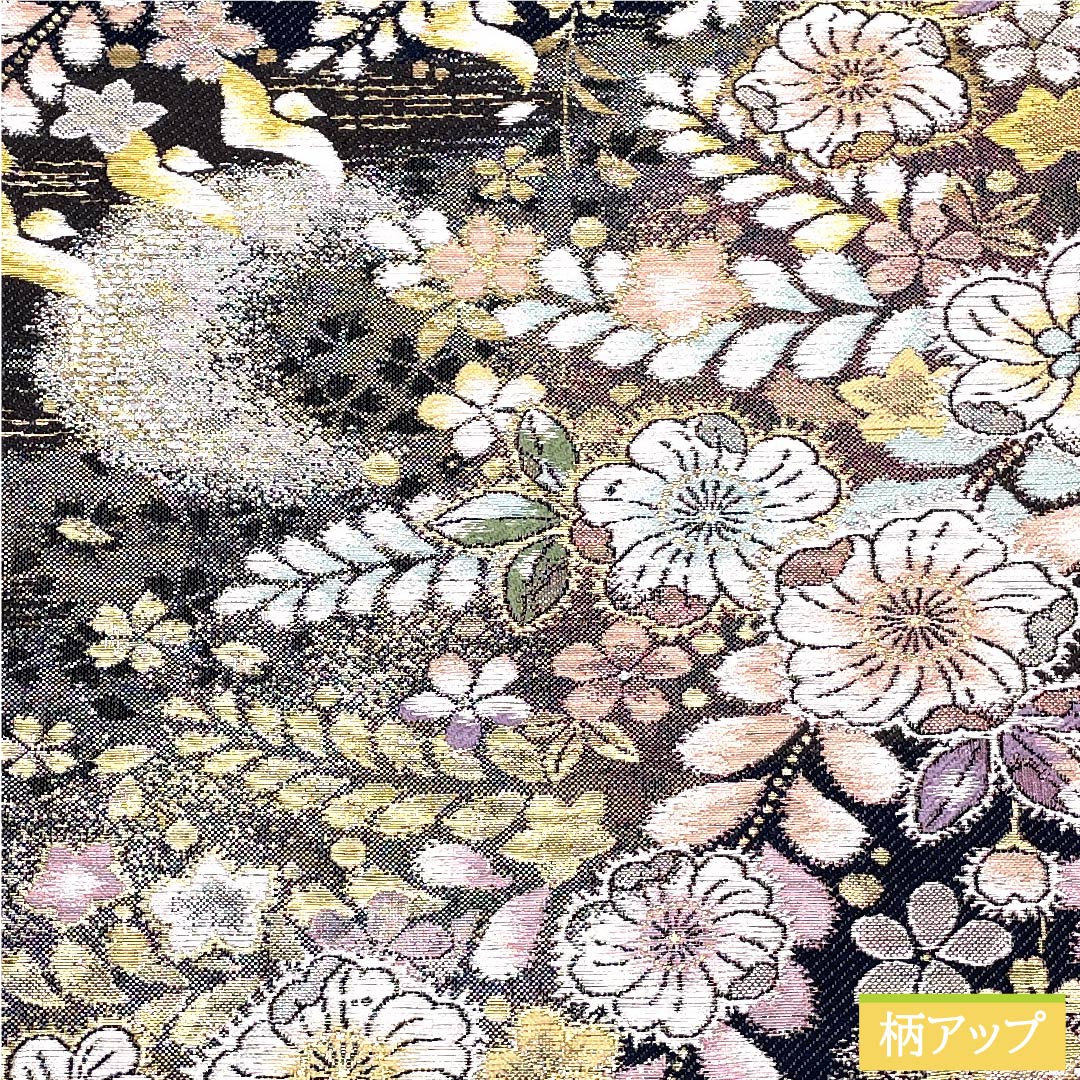 袋帯 辻ヶ花 桜 月 帯丈430cm 正絹 Sランク 六通 フォーマル グラデーション系 1123010572399