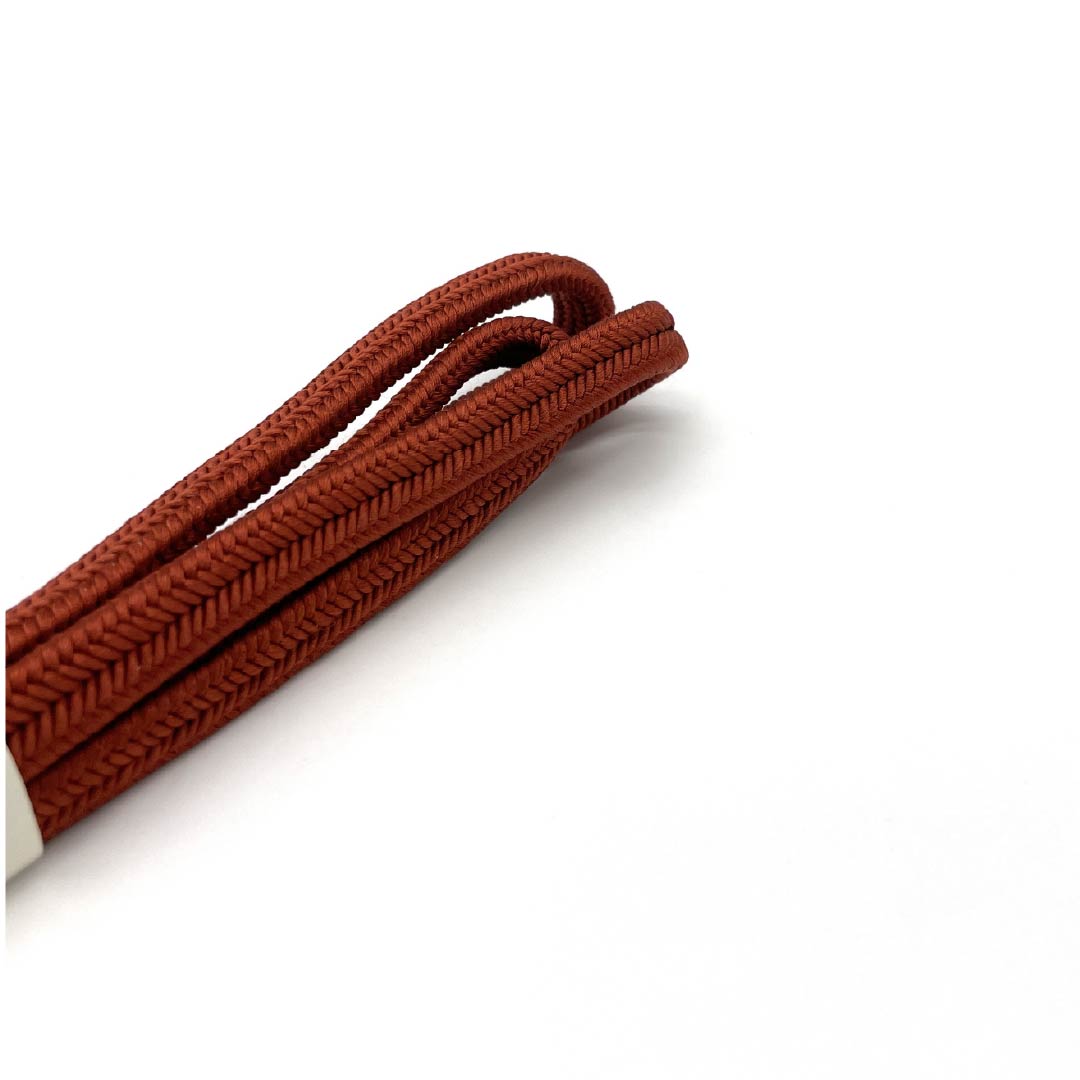 （新古品） 帯締め 正絹  赤銅色（しゃくどういろ） 冠組 新古品 長さ約162cm 幅約1cm セミフォーマル NEWランク 茶系 1135003591314