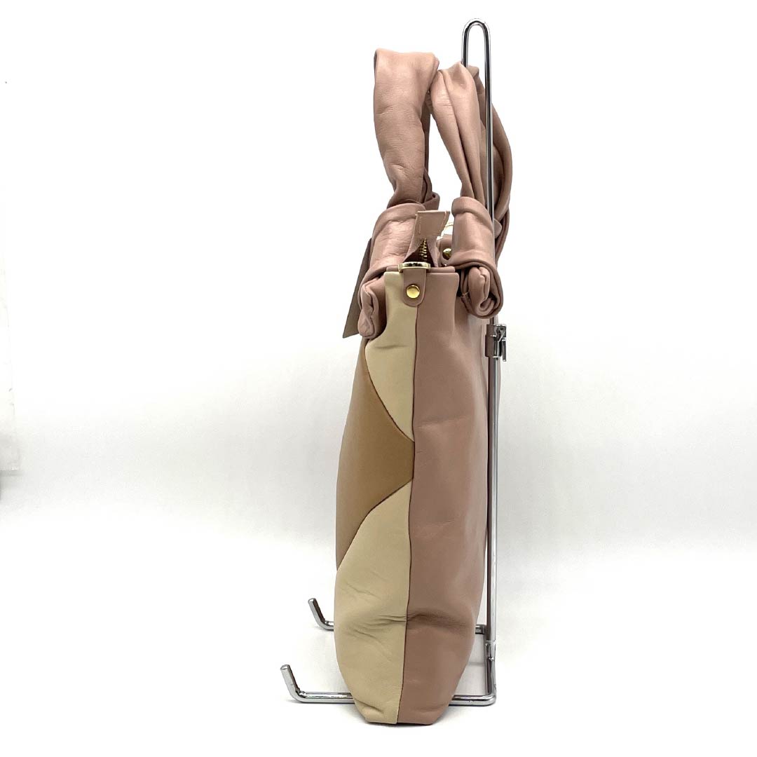 (Like New) Western-style Cowhide Leather Bag, S-Rank, Like New, Cowhide Leather, 2-Way, Pink, 119700028213