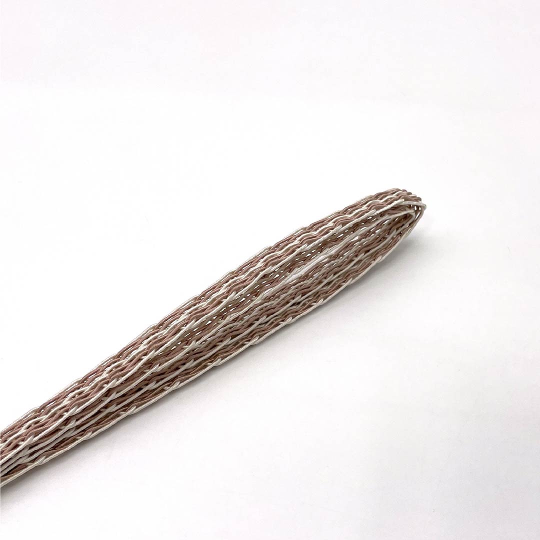 (Brand New) Pure Silk Obi-jime (Sash Band) in Naniwa Nezuiro (Naniwa Gray) for Single-Layer Kimono (Undercoat) Summer Wear, Approximately 160cm Long, 1.2cm Wide, Casual, Pink, Product Number: 1135005531313