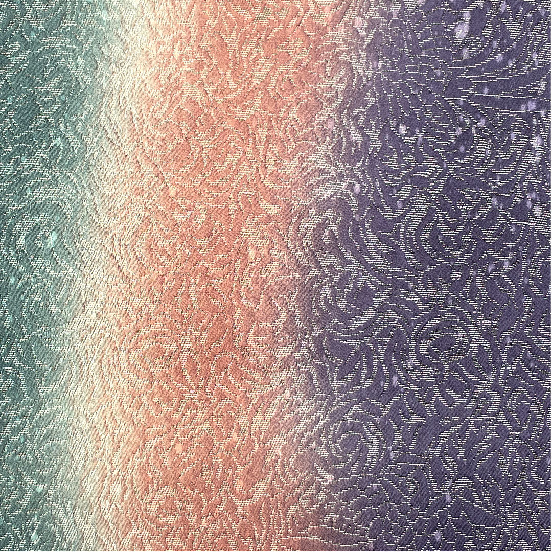 Fukuro Obi Vertical Blur Abstract Pattern Phoenix Obi Length 446cm Pure Silk S Rank Full Length Casual Gradient 1123004672399