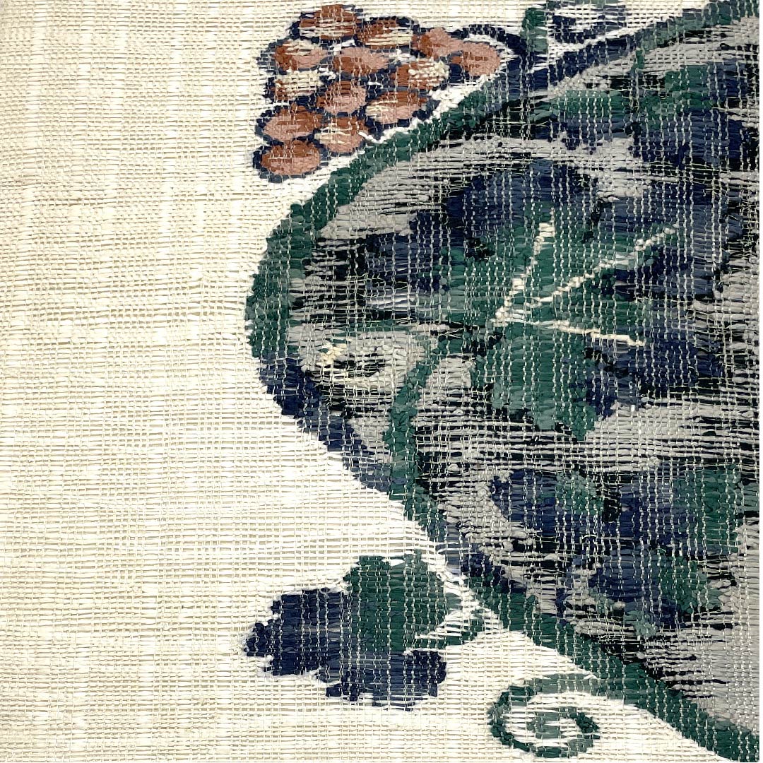 Nagoya obi, unbleached, summer obi, ramie, grape, obi length 371.5cm, pure silk, S rank, point pattern, casual, cream, 1124004222315, Nagoya style