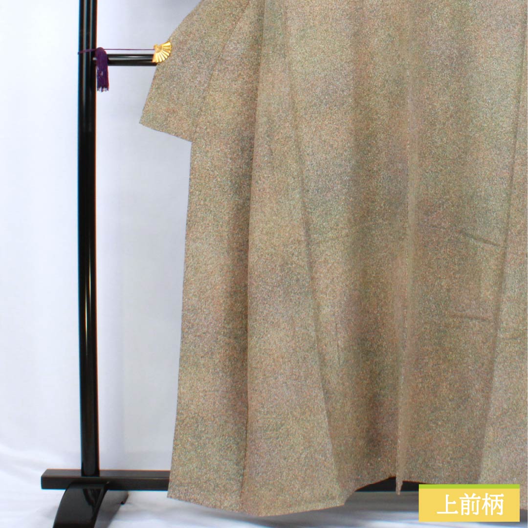 Komon (small pattern) kimono, pure silk, A rank, length 157.5cm, sleeve length 63cm, single-layer, sword and katabami pattern, single crest, tataki-dyed, gradient pattern, product number 1115006733399