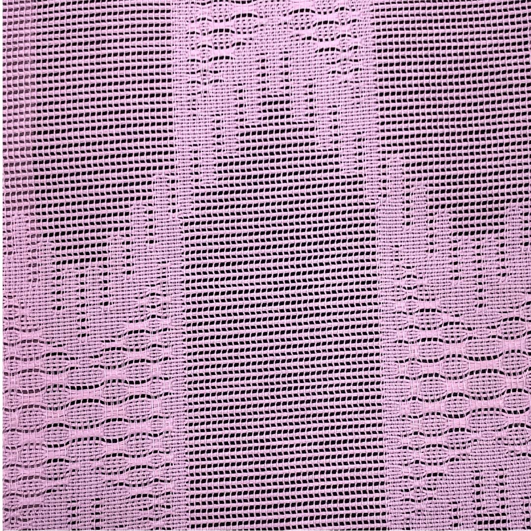 [Unfinished] Half-width obi, polyester, S rank, Nankin fujiiro (lilac purple), geometric pattern, cherry blossoms, rabbits, reversible, obi length 386cm, purple系 1125001482320