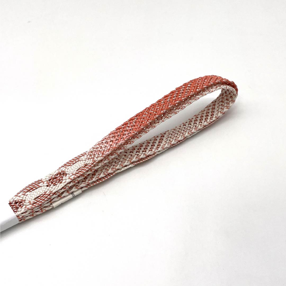 (新品)帯締め 正絹 NEWランク  中紅色（なかべにいろ） 単衣用 夏用  長さ約164cm 幅約1.7cm カジュアル 朱系 1135005741316