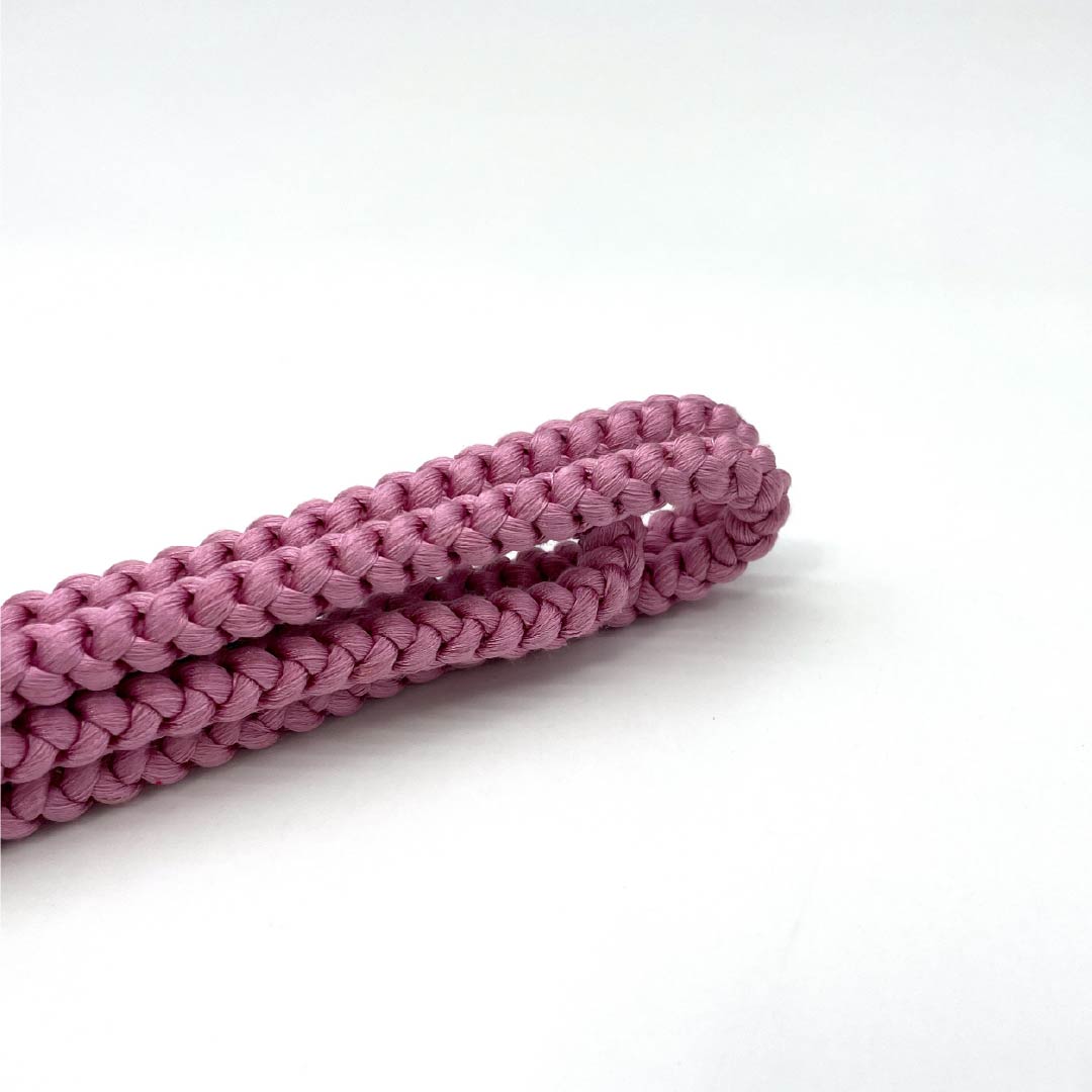 (Like New) Silk Obi-jime (Sash Band) - S-Rank, Mukuge-iro (Mukuge-iro) Color, Round Braid, Approx. 160cm Long, Approx. 0.8cm Wide, Casual, Pink, Item Number: 1135005312313