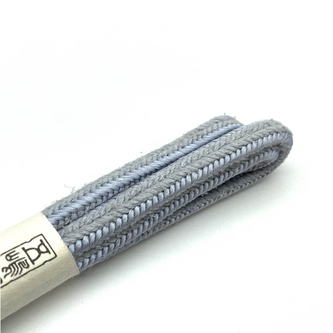（新古品） 帯締め 正絹 四分紐 蒼白色色（そうはくしょくいろ） 江戸組紐 五嶋紐 新古品 長さ約156cm 幅約1.5cm カジュアル Sランク 水色系 1135001232924