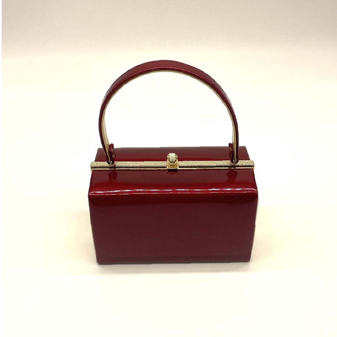 (New old stock) Formal sandal and bag set, raw crimson, unused, plain, for long-sleeved kimono, size M, red, rank S, 1133000132312