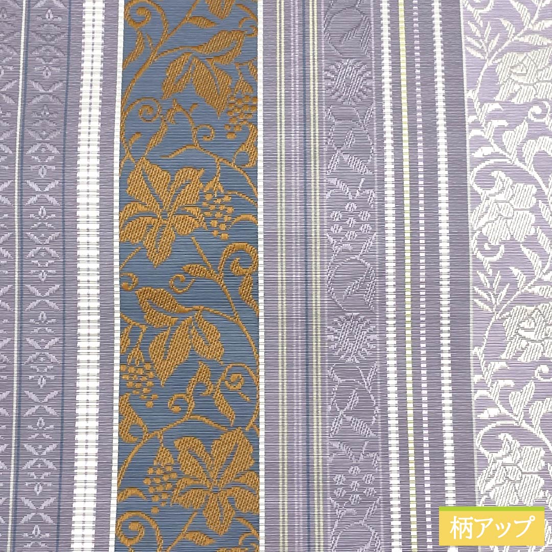 (Brand new, unused) Nagoya Obi, Pure Silk, New Rank, Light Purple (Asakikeshi Murasaki Iro), Authentic Hakata Ori (Hasun Nagoya Obi), Chikuzen Hakata Weave, 360.5cm Long, Full Length, Casual, Purple, Item Number: 1124009651320, Pine Needle Pattern