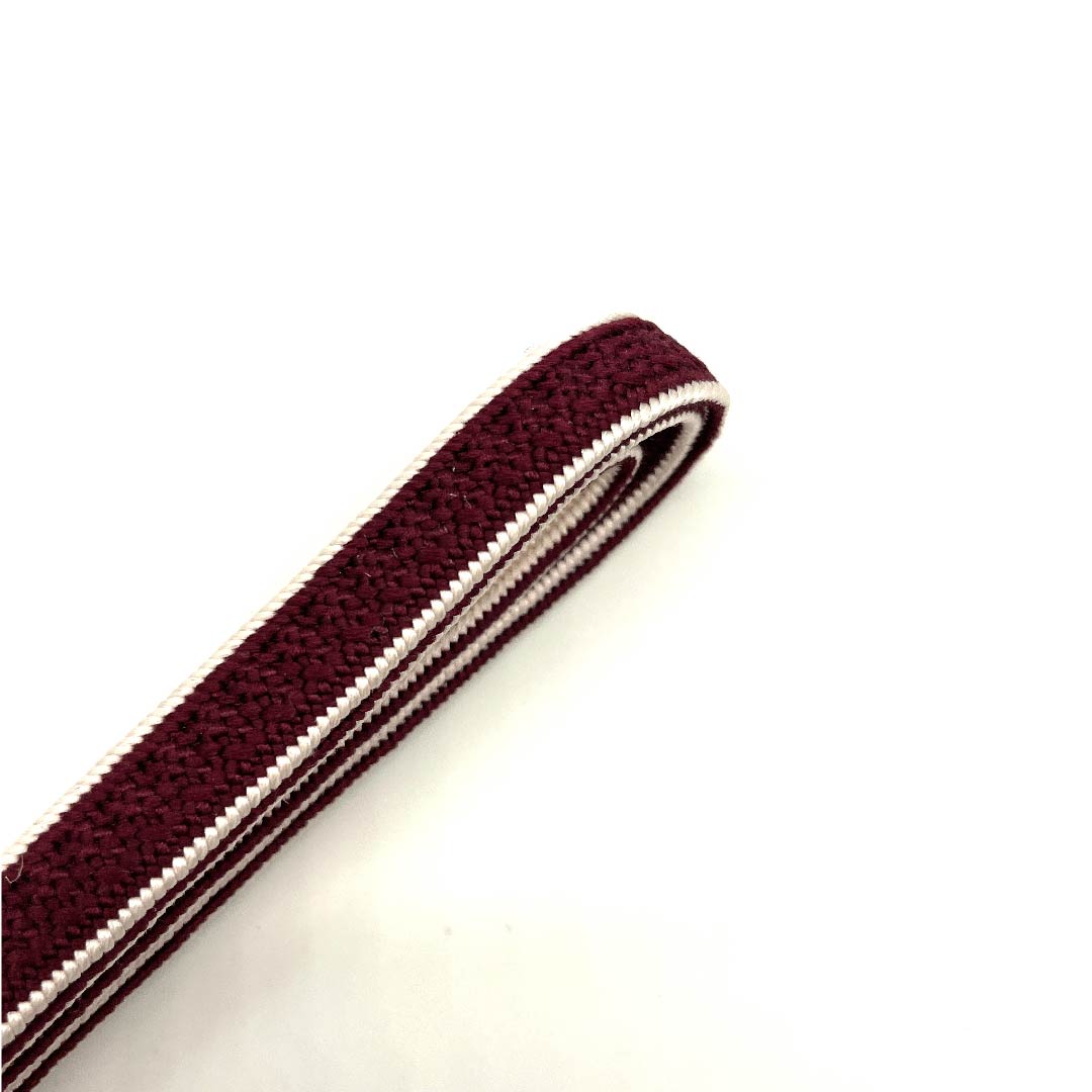 （新古品） 帯締め 正絹 三分紐 暗紅色色（あんこうしょくいろ） 五嶋紐 新古品 長さ約132cm 幅約0.9cm カジュアル Sランク 赤系 1135000622312