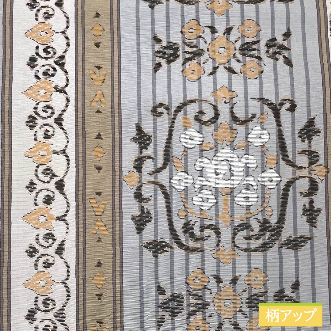 Nagoya obi, tin color, ethnic style, Kyoto bag obi, obi length 360cm, pure silk, S rank, six-way, casual, gray, 1124006612322, open style