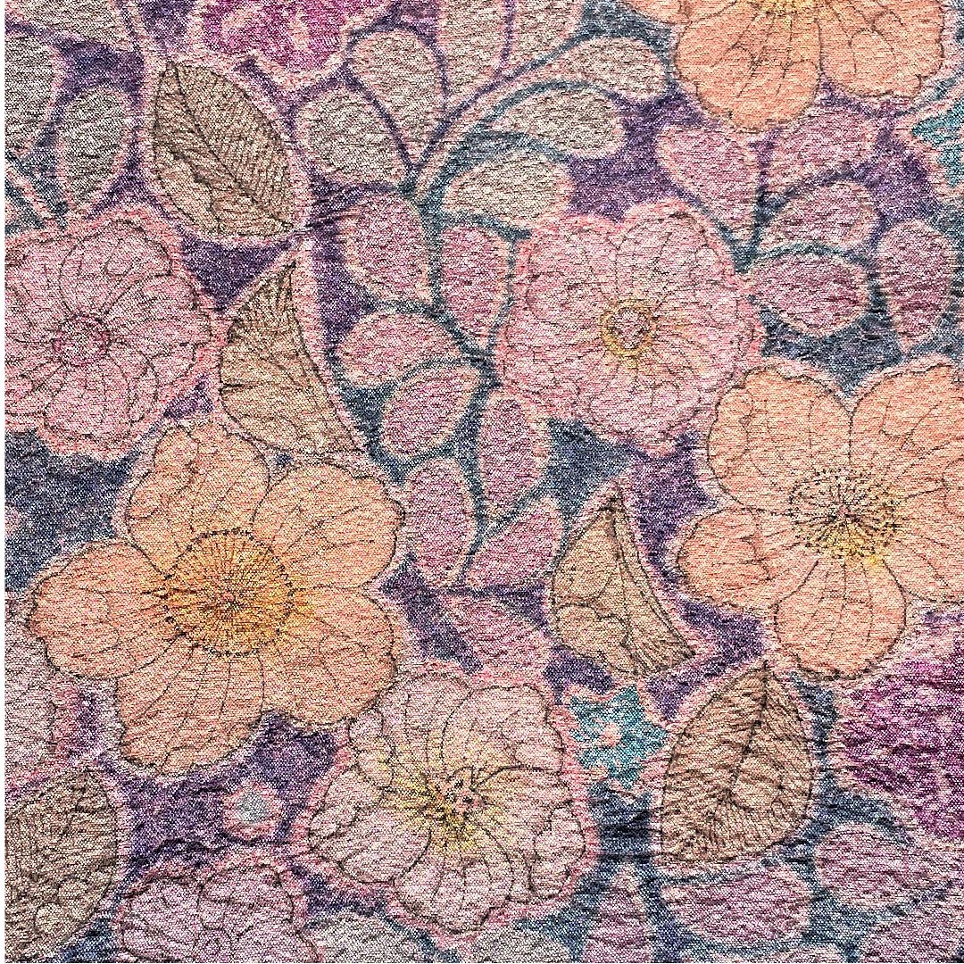 Fukuro Obi (Fukuro obi) in poppy purple, Tsujigahana, Length 468cm, Pure silk, A rank, Pointed pattern, Semi-formal, Purple, 1123005343420