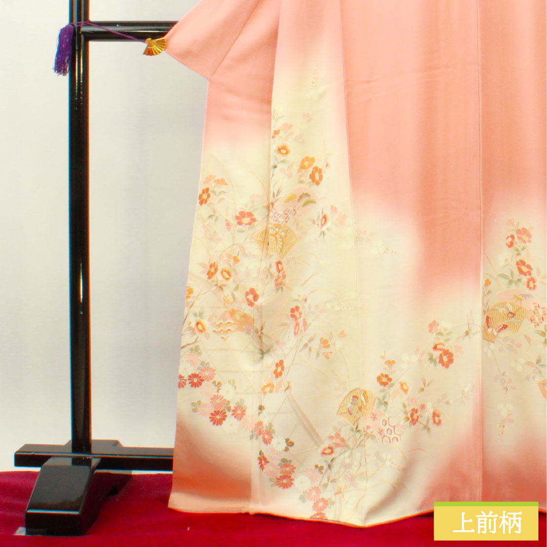 Homongi Pure silk Sleeve length 167.5cm Sleeve length 66.5cm Single plum color Suzhou embroidery Shantou embroidery Auspicious pattern S rank Pink 1112004062513