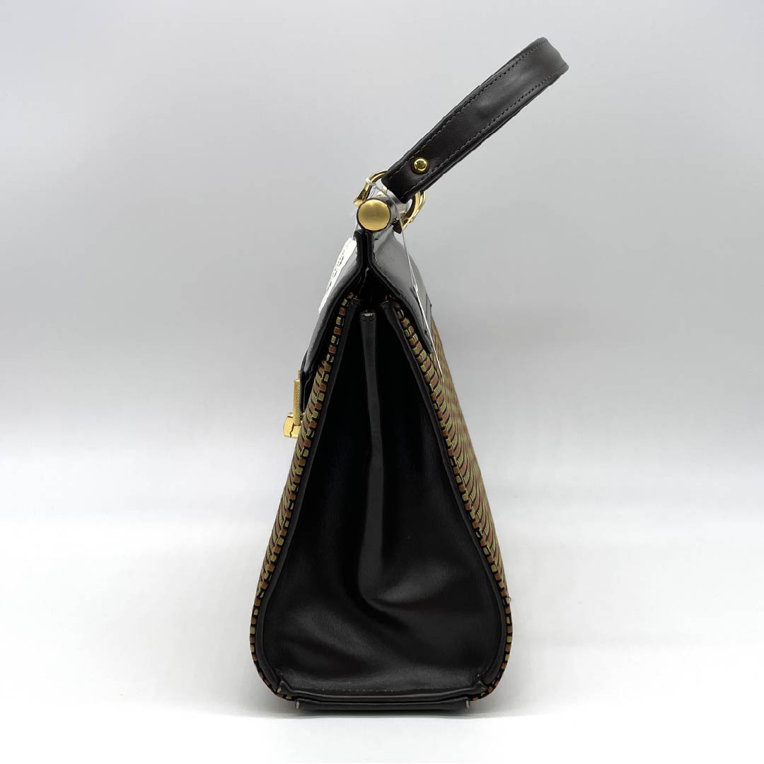 (Like New) Casual Japanese Bag, New Rank, Hakata Ori, Seinosuke, Brown, 113900112114