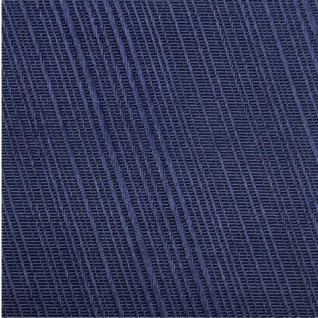 (Unmade) Kaku-obi (cotton sash) in navy blue with diagonal lines, obi length 392cm, width 10cm, rank S, navy blue, 1134000452918