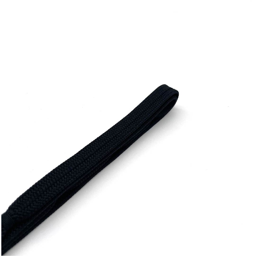 (New old stock) Obi-jime (belt fastener) made of pure silk, quarter-length cord, black color, new old stock, length approx. 156cm, width approx. 1.2cm, casual, S rank, black, 1135002632310