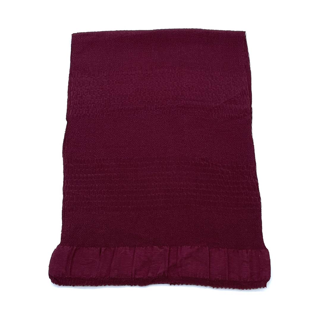 Obiage, pure silk, casual, mulberry color, plain, length 166cm, width 27cm, S rank, purple, 1136000452920