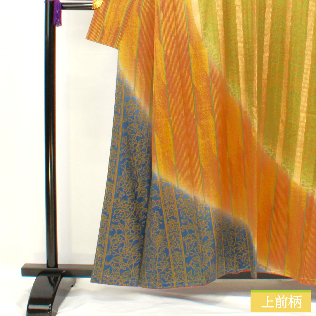 Homongi, pure silk, lined, length 157.5cm, sleeve length 63.5cm, abstract pattern, Tokyo Masuiwaya, basting thread included, unused, S rank, gradient, 1112005072399