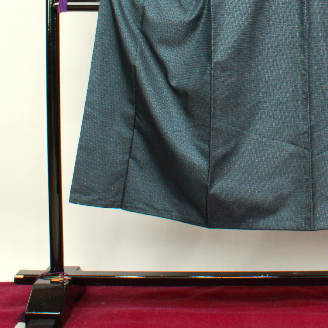 Men's, Length 142.5cm, Oshima Tsumugi, 100% Tortoiseshell, Pure Silk, A Rank, Lined, Navy Blue, 1119000573418