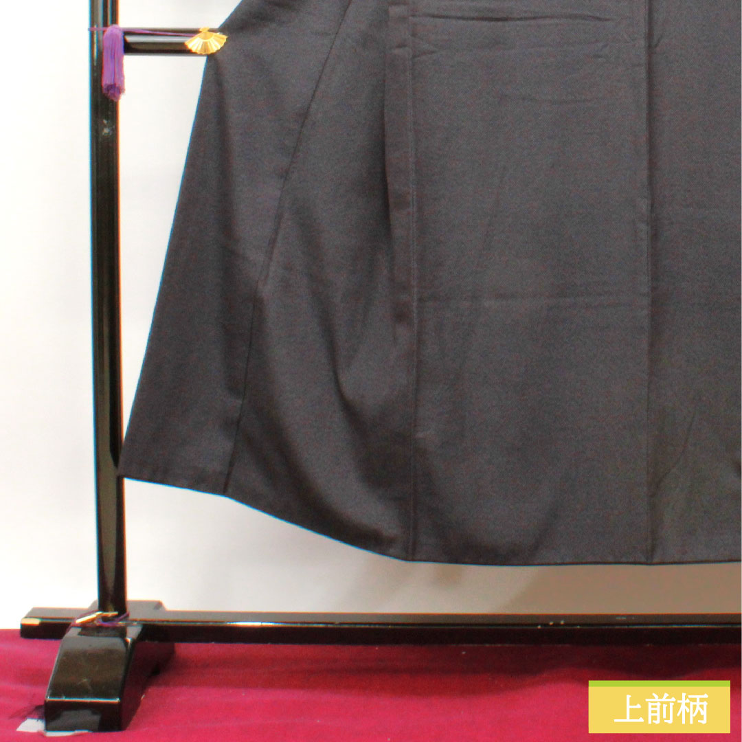 Men's pure silk, length 145.5cm, sleeve length 69cm, S rank, lined, black, 1119000682410
