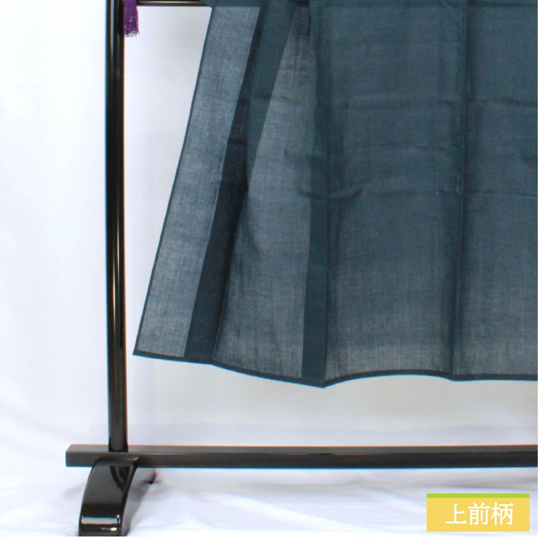 Men's summer cotton kimono, length 142cm, sleeve length 66cm, brown (Tsujimi-iro), men's gauze, S rank, navy blue, 1132002372118