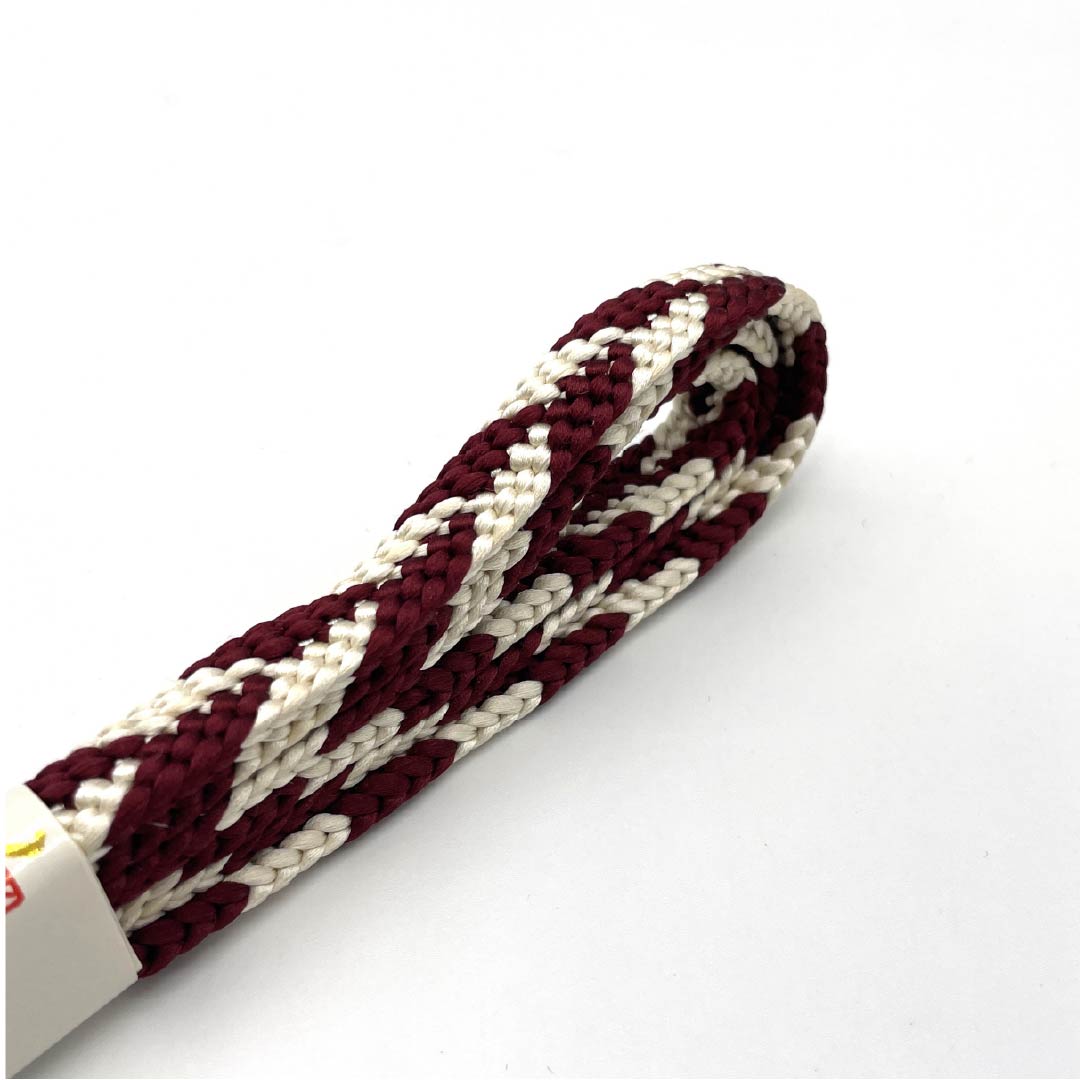 Obijime (silk obi) - quarter cord, reddish purple, arrow feather pattern, bicolor, length 162cm, width 1.2cm, casual, S rank, brown, 1135003162314
