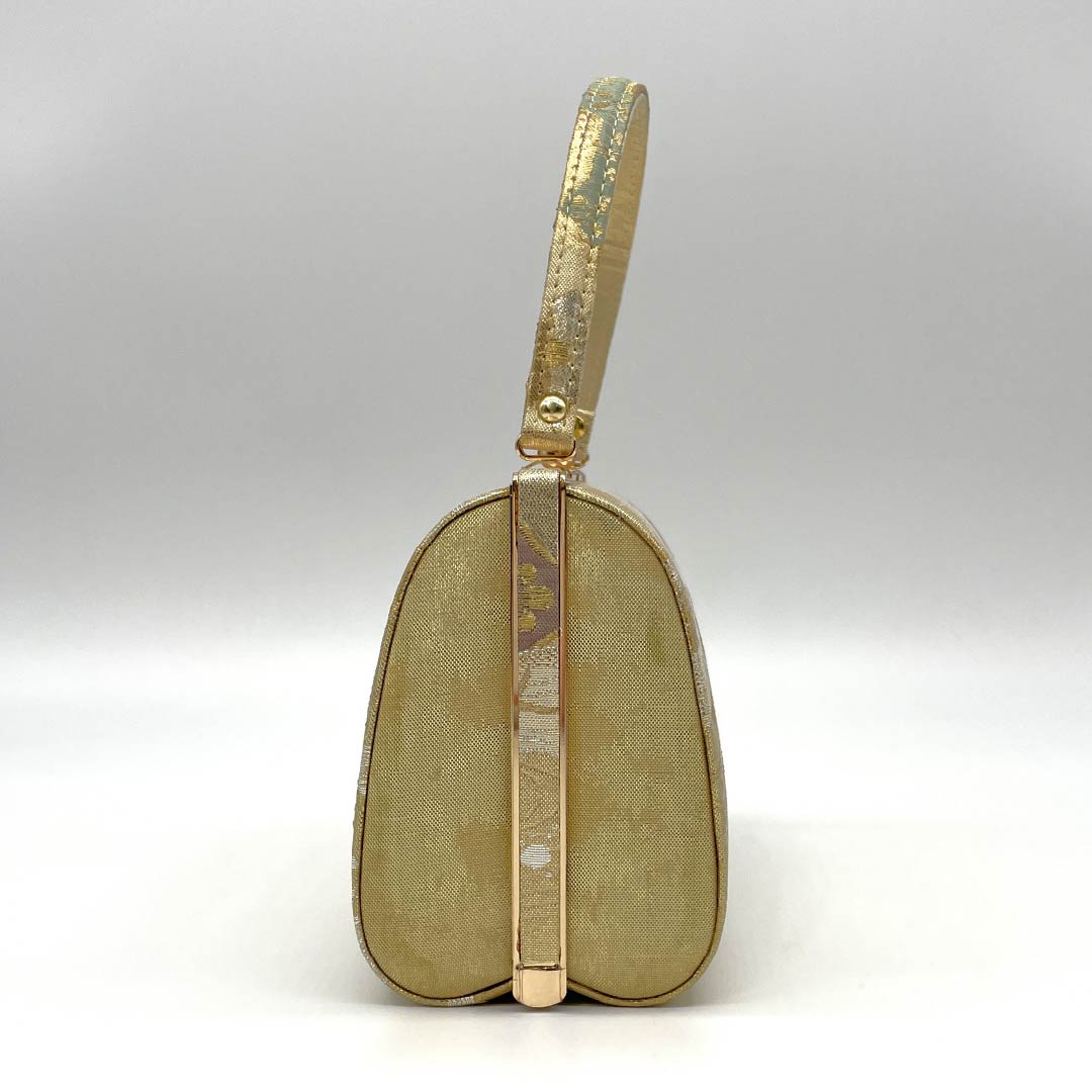 Formal Japanese style bag, gold color (kin-iro), for Tomesode, gold eagle, classic pattern, gold, S rank, 113900056221