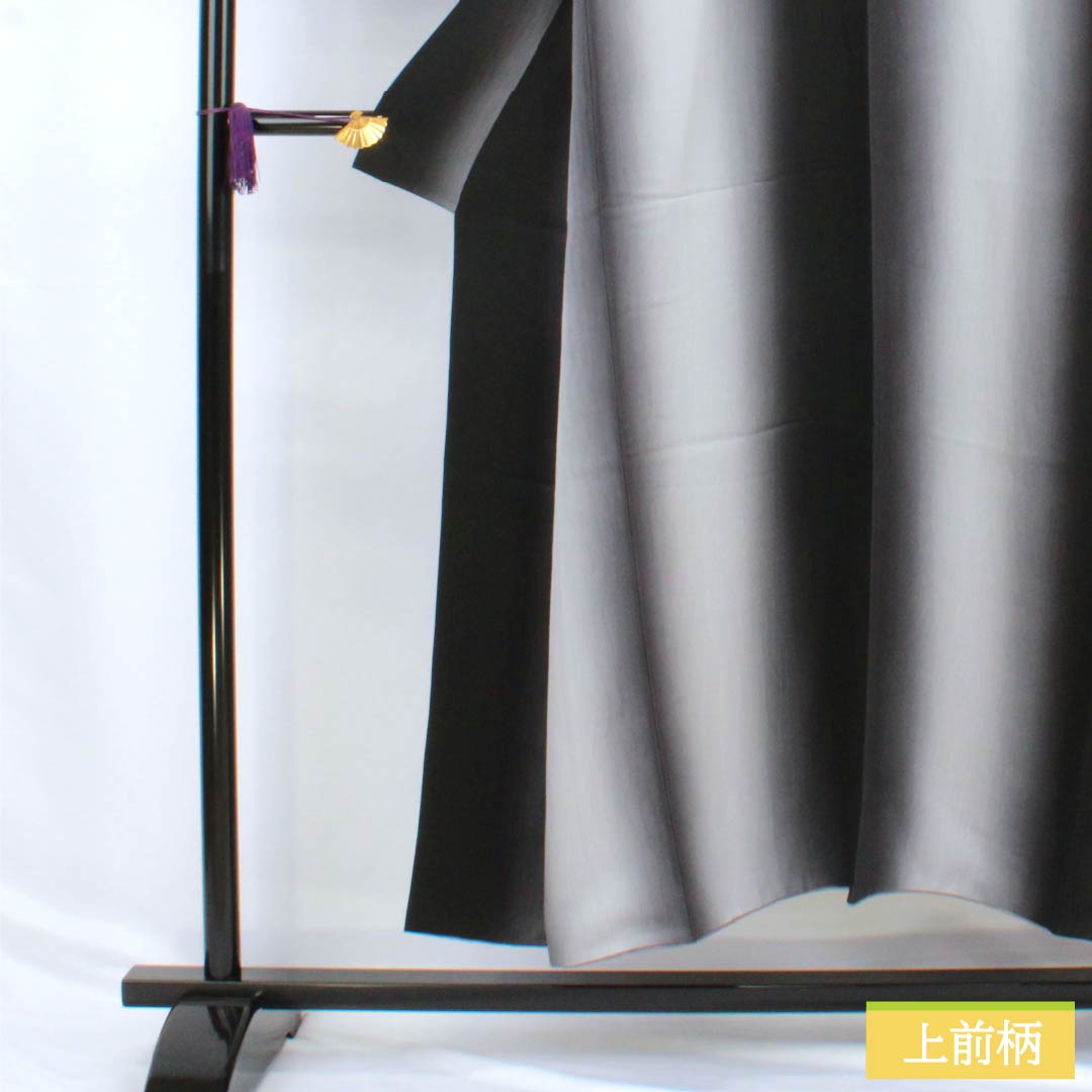 Komon (small pattern) pure silk, A-rank, length 149cm, sleeve length 64cm, lined, vertical shading, silk guard, monotone, product number 1115007233127