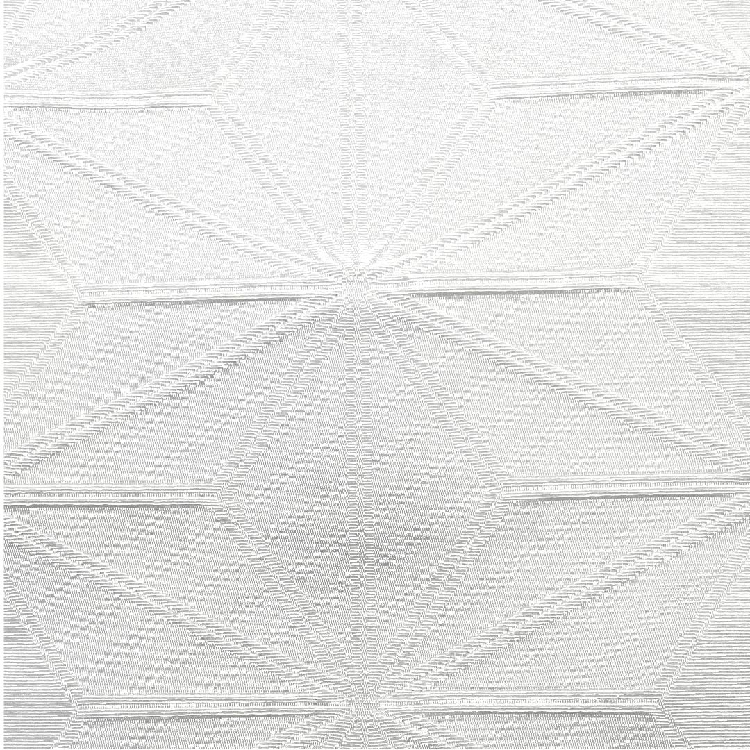 Half-width obi, polyester, lead white, blue and gray, hemp leaf, classic pattern, reversible, obi length 388cm, white, A rank, 1125001203311
