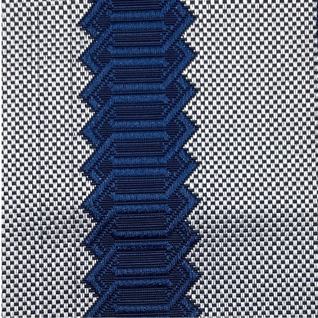 (Unmade) Kaku-obi (sash) Polyester, mercury color, Ippon-dokko, reversible, obi length 400cm, width 9cm, S rank, gray 1134000422922