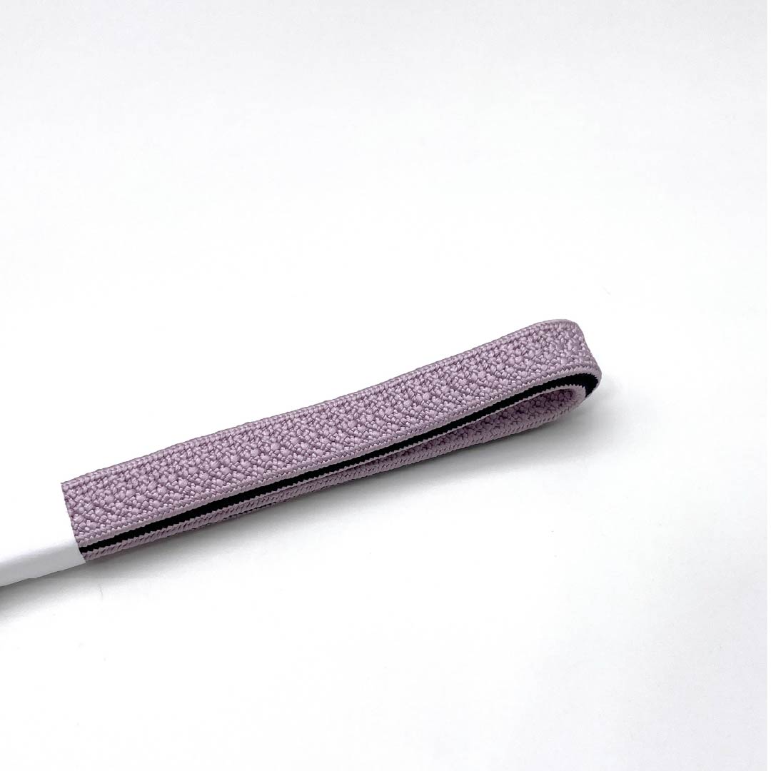 (新品)帯締め 正絹 NEWランク  淡藤色（うすふじいろ） 江戸組紐 帯留め用  長さ約128cm 幅約1.6cm カジュアル 紫系 1135005871320
