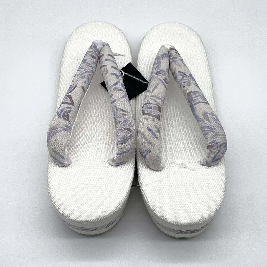 (New) Zori Sandals, Linen, New Rank, Summer Zori, Linen Zori, Made in Japan, For Summer, Length 24cm, L size, White color, 1122001681411