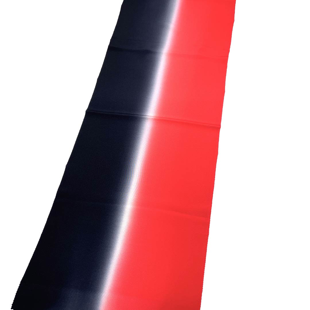 (New Old Stock) Obiage Silk NEW Rank Casual Black Red Plain Length approx. 180cm Width approx. 30cm Black 1136003251910
