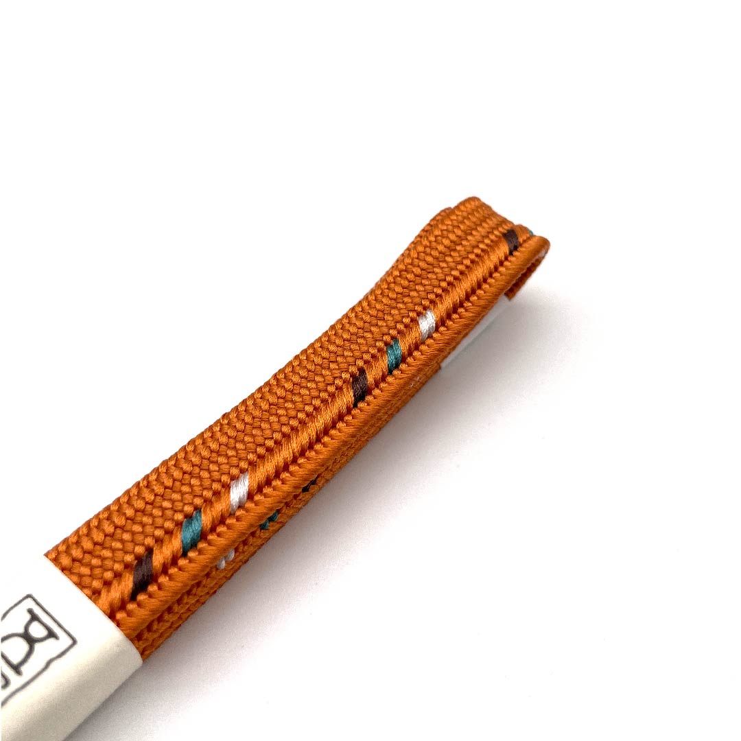 (New old stock) Obi-jime (belt fastener) made of pure silk, quarter-length cord, ochre color, Goshima cord, Edo braid, new old stock, length approx. 159cm, width approx. 1.5cm, casual, S rank, orange, 1135002002926