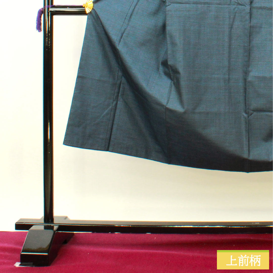 Men's pure silk, length 139.5cm, sleeve length 66.5cm, Oshima Tsumugi 100 tortoiseshell pattern, S rank, lined, navy blue, 1119000812318