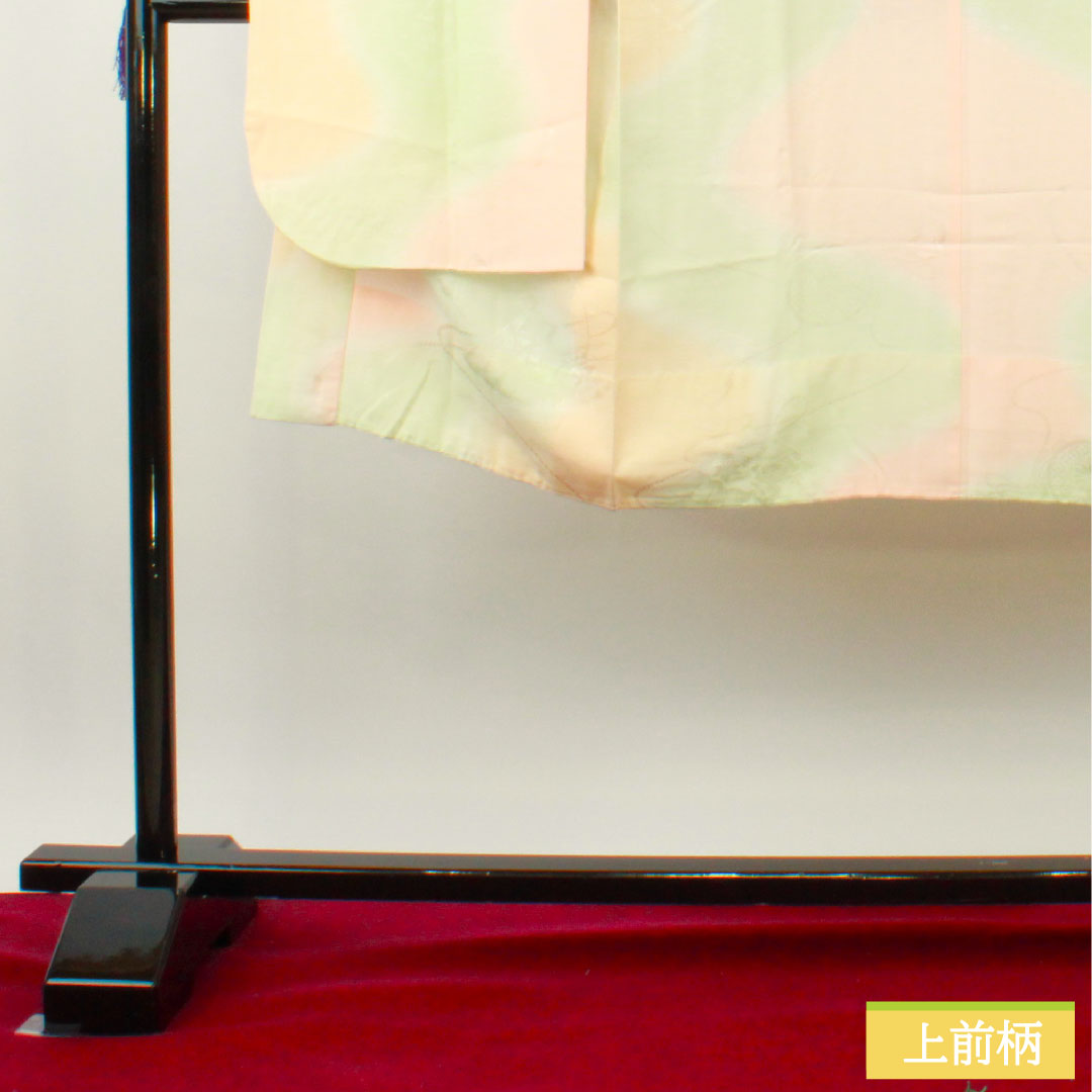 長襦袢 正絹 身丈123.5cm 裄丈64.5cm 単衣  振袖用 ぼかし染  Bランク グラデーション系 1129000604299