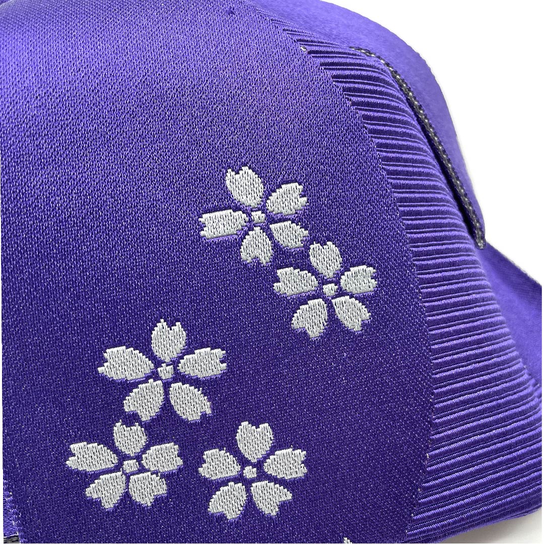 Ready-made obi, polyester, purple, cherry blossom, for yukata, S rank, purple, 1131000522920