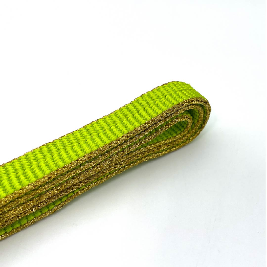 Obijime, pure silk, S rank, light yellowish green, length approx. 160cm, width approx. 1.5cm, for Furisode, green color family, 1135006282319