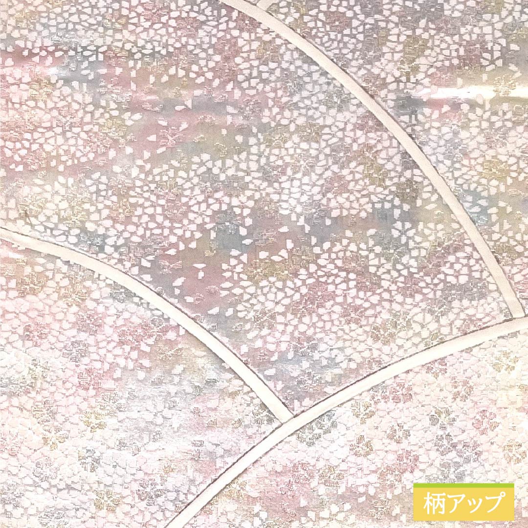 袋帯 正絹 Aランク 小桜 引箔 帯丈440cm 六通 セミフォーマル グラデーション系 1123015213399