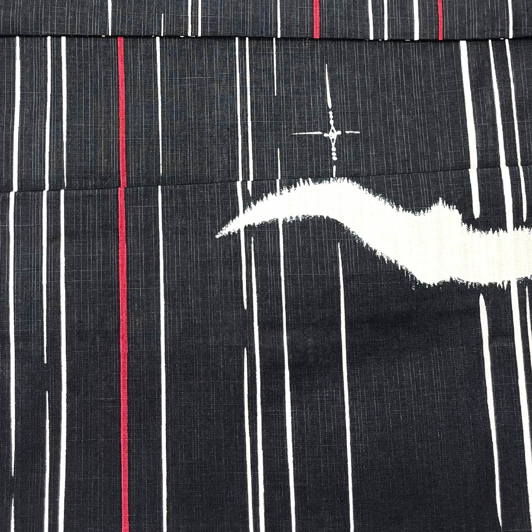 Men's Yukata Cotton NEW Rank Length 149cm Sleeve-to-sleeve 71cm Black XYLICOOL Cool-Touch Finish Striped Unlined Black 1138000261410