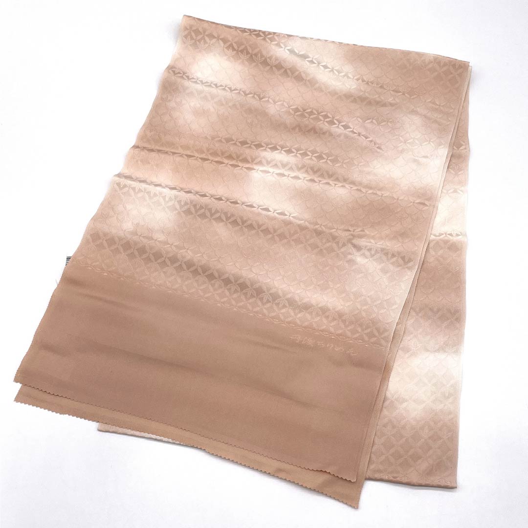 (Like New) Semi-Formal Obiage (Sash) - Pure Silk, New Rank, Otomeiro (Girl's Color), Shippo Tsunagi (Shippo Pattern), Gradation, Tango Chirimen, Length: Approx. 188cm, Width: Approx. 31cm, Pink, Item Number: 113600180, 1913