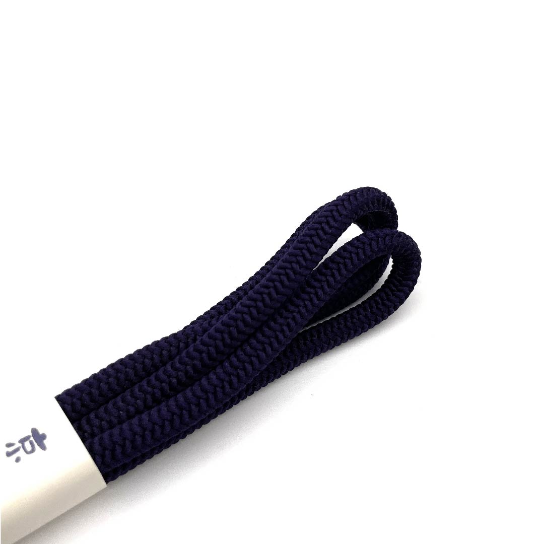（新古品） 帯締め 正絹 四分紐 紫紺色（しこんいろ） 丸ぐけ 京くみひも 新古品 長さ約153cm 幅約0.7cm カジュアル Sランク 紫系 1135001282920