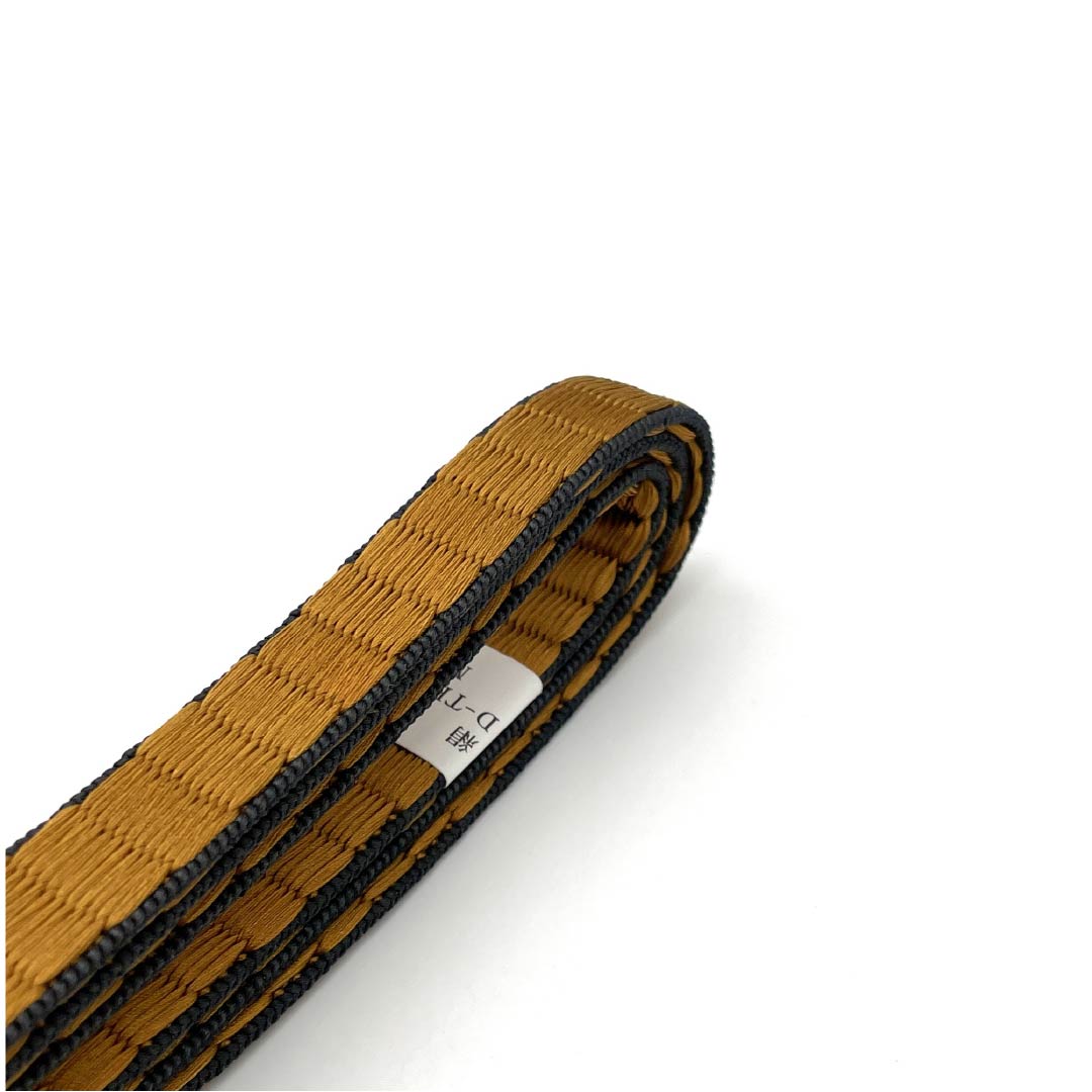(Like new) Silk Obijime (Sash Band) in Camel Color, New Condition, Length: Approx. 161cm, Width: Approx. 1.4cm, Casual Style, Brown, Item Number: 1135004651314