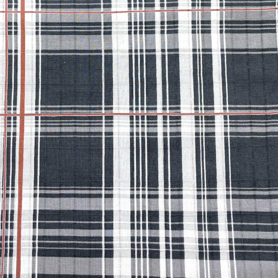 Men's Cotton Kimono NEW RANK Length 149cm (58.7") Sleeve to Sleeve 71cm (27.9") Kuro Nezumi (Blackish Gray) XYLICOOL Cooling Treatment Irregular Check Pattern Unlined Black 1138000231410